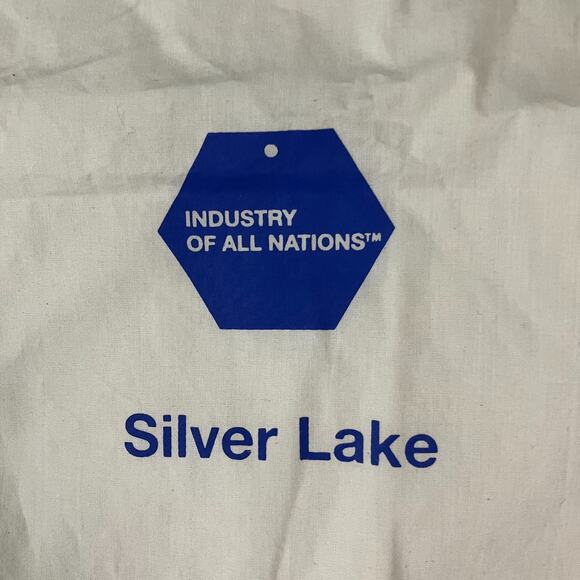 Industry of All Nations Silver Lake Tote Bag Canvas Natural Cotton 14"x12.5" - Picture 4 of 7